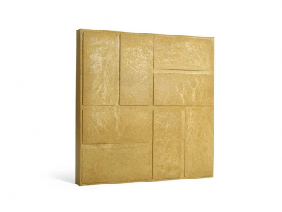 Плитка тротуарная полимерпесчаная 450x450x30 Желтая